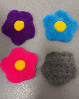 Flower Rug Coaster - Multiple Colours