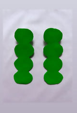 LAYANA STATEMENT EARRINGS in Tropical Green