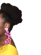 HASHTAG #BABYGIRL STATEMENT EARRINGS