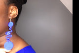 Abrabɔ Drop Earrings - Blue