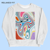 'Riley' Marble Motion Unisex Sweatshirt - Relaxed Fit