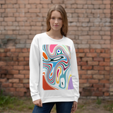 'Riley' Marble Motion Unisex Sweatshirt - Relaxed Fit