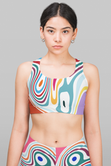 'Aziza' Marble Motion All-Over Print High Waisted Leggings