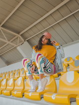 'Aziza' Marble Motion All-Over Print High Waisted Leggings