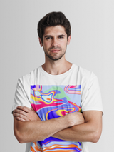 'Oswald' Wavy Warp Unisex T-shirt - Relaxed Fit