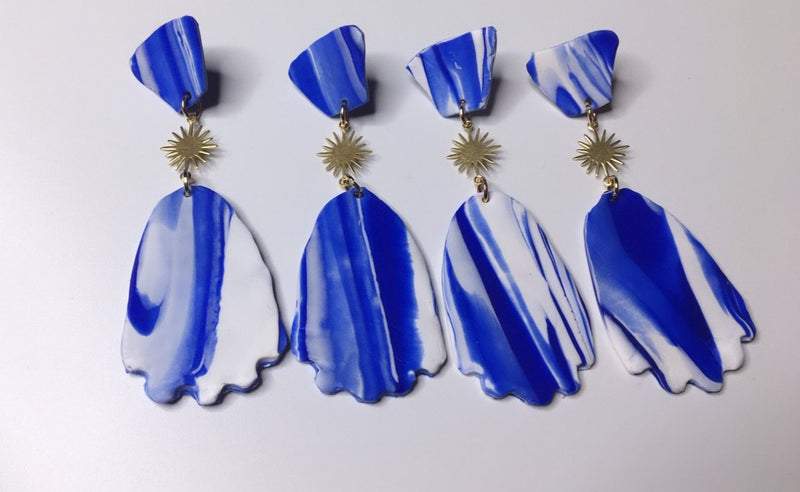 LUCY MARBLE EFFECT EARRINGS