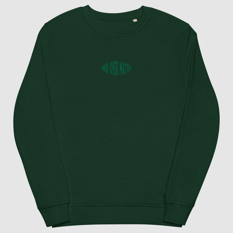 'Mind Over Matter' Embroidery Sweatshirt