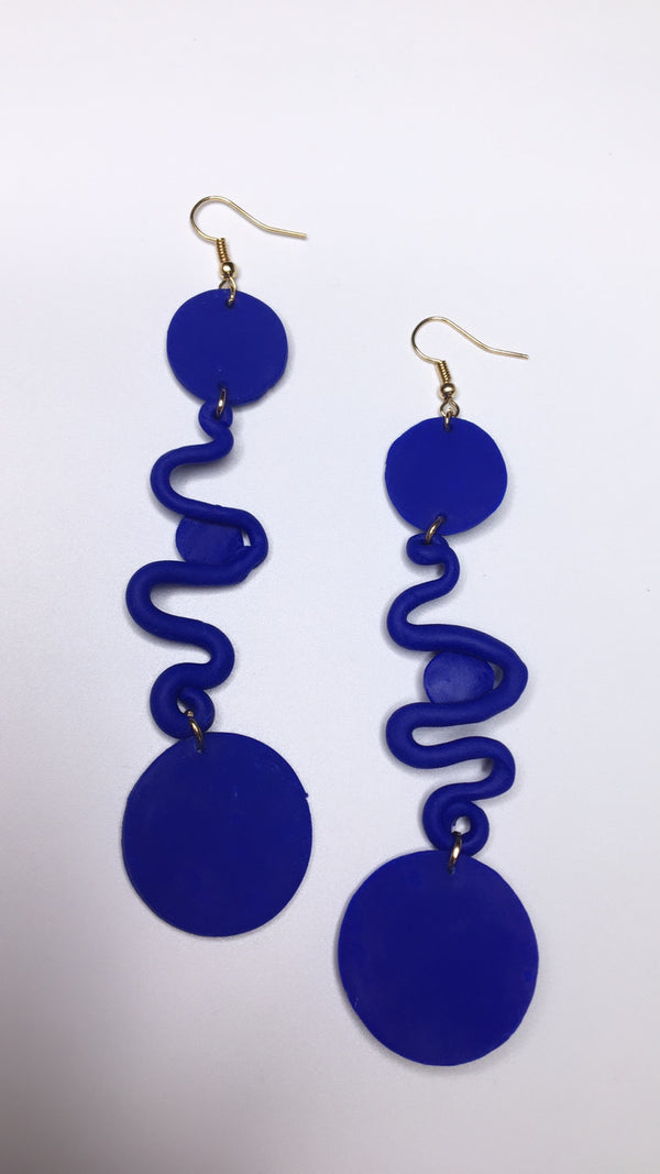 Abrabɔ Drop Earrings - Blue