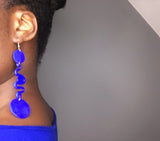 Abrabɔ Drop Earrings - Blue
