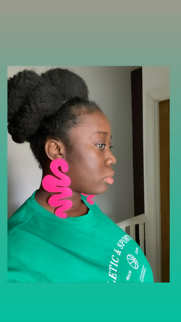 'THE SWIRL' STATEMENT EARRINGS - 6 COLOUR OPTIONS