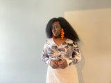 ZIA `THE SWIRL' STATEMENT EARRINGS