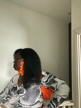 ZIA `THE SWIRL' STATEMENT EARRINGS