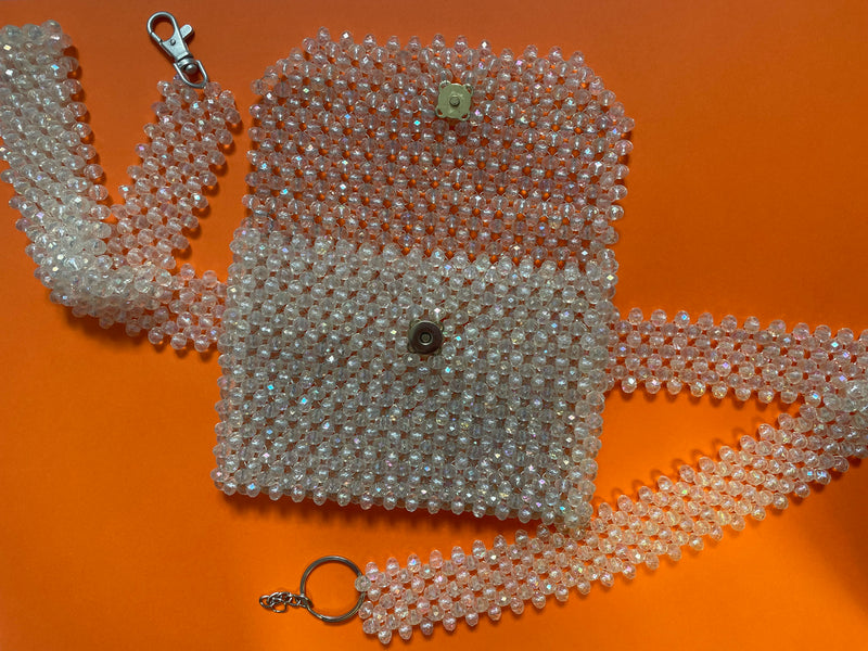 'Krystal' Beaded Chain Waist Bag
