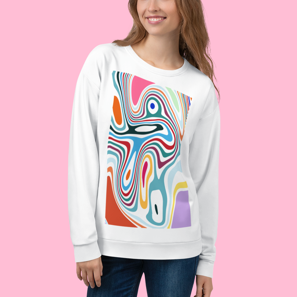 Riley' Marble Motion Unisex Sweatshirt - Relaxed Fit – Laoxa