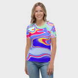 'Dream' Wavy Warp Relaxed Fit T-shirt - Womens