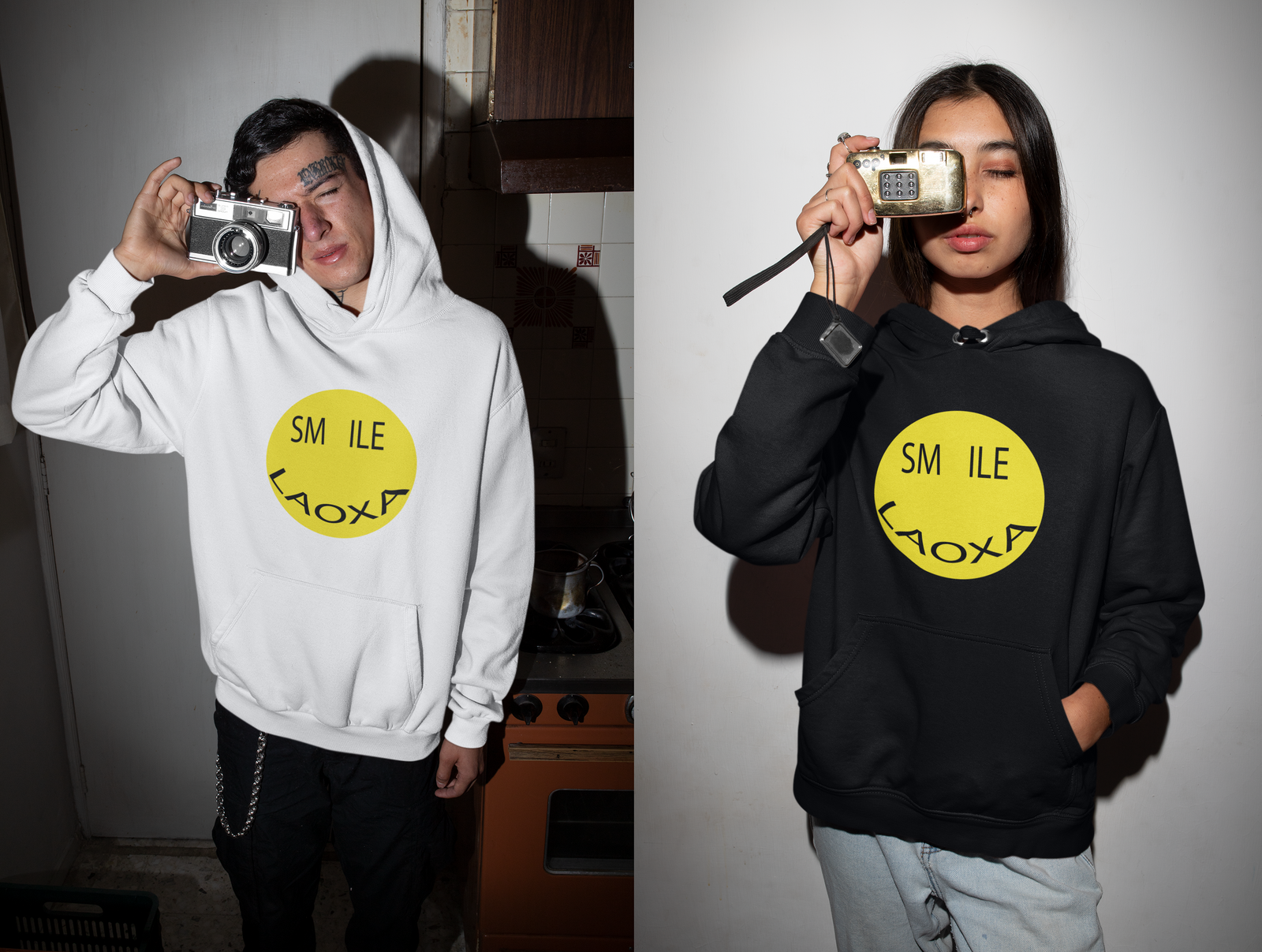 Smile Laoxa' Unisex Hoodie - Relaxed Fit