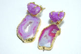 'Faith' Quartz Gemstone Statement Earrings