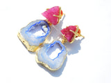Isla - 22kt Gemstone Earrings