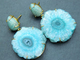 'Icey' Quartz Gemstone Statement Earrings