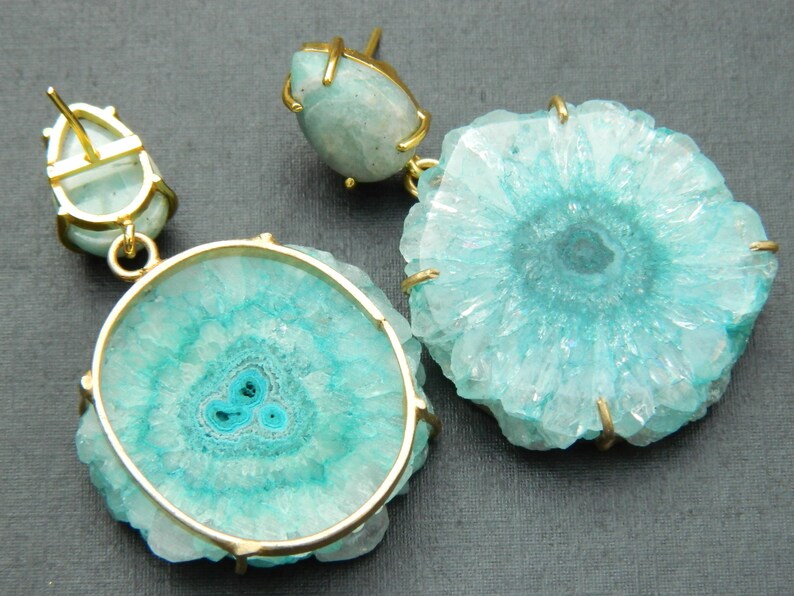 'Icey' Quartz Gemstone Statement Earrings