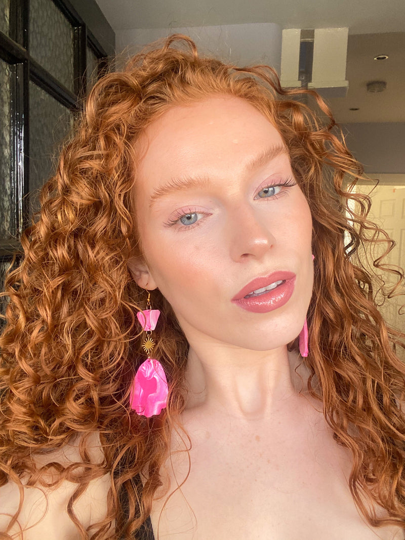 JULIANA MARBLE EFFECT EARRINGS