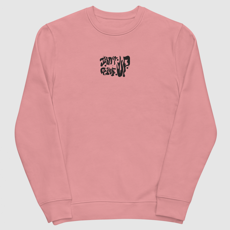 'Don't Give Up' Embroidery Sweatshirt