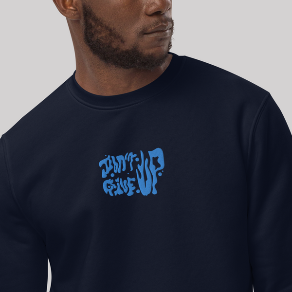 'Don't Give Up' Embroidery Sweatshirt